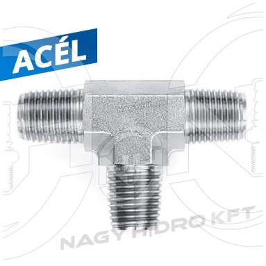 3/4" NPT T-IDOM KÜLSŐ/KÜLSŐ/KÜLSŐ MENETTEL