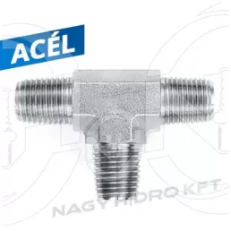 6/4" NPT T-IDOM KÜLSŐ/KÜLSŐ/KÜLSŐ MENETTEL
