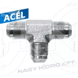   3/4" UNF T-IDOM KÜLSŐ/KÜLSŐ/KÜLSŐ MENETTEL, 74ˇ KÚPPAL