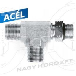 1,11/16"ORFS - T5/4"BSP T-IDOM KÜLSŐ/KÜLSŐ/KÜLSŐ-TÖMBÖSÍTETT MENETTEL, LAPON TÖMÍTŐ KIVITEL - ITKKOKTB-1-1116-54