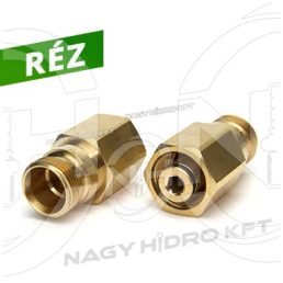K-LOCK - M22X1,5 - TR22 FIX ÁTALAKÍTÓ MAGASNYOMÁSÚ MOSÓKHOZ, RÉZ KIVITEL (EASY-LOCK) - KAR-FM22FM22