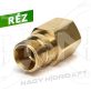 K-LOCK - M22X1,5 - TR22 FIX ÁTALAKÍTÓ MAGASNYOMÁSÚ MOSÓKHOZ, RÉZ KIVITEL (EASY-LOCK) - KAR-FM22FM22