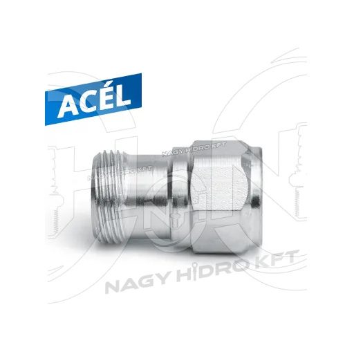 TR22-1/4" KÜLSŐ/BELSŐ FIX MENETES ÁTALAKÍTÓ ADAPTER MAGASNYOMÁSÚ MOSÓKHOZ, ACÉL KIVITEL (EASY-LOCK) - KAR-KB-TR22-14-STG