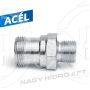 TR22-3/8" KÜLSŐ/KÜLSŐ FIX MENETES ÁTALAKÍTÓ ADAPTER MAGASNYOMÁSÚ MOSÓKHOZ, ACÉL KIVITEL (EASY-LOCK)