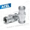 TR22-TR22 KÜLSŐ/KÜLSŐ FIX MENETES ÁTALAKÍTÓ ADAPTER MAGASNYOMÁSÚ MOSÓKHOZ, ACÉL KIVITEL (EASY-LOCK) - KAR-KK-TR22-STG