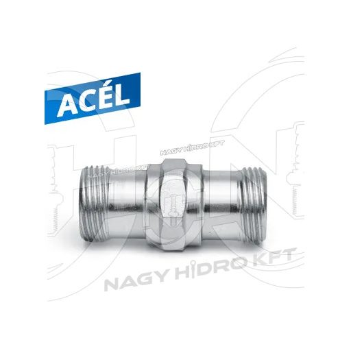 TR22-TR22 KÜLSŐ/KÜLSŐ FIX MENETES ÁTALAKÍTÓ ADAPTER MAGASNYOMÁSÚ MOSÓKHOZ, ACÉL KIVITEL (EASY-LOCK) - KAR-KK-TR22-STG
