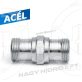 TR22-TR22 KÜLSŐ/KÜLSŐ FIX MENETES ÁTALAKÍTÓ ADAPTER MAGASNYOMÁSÚ MOSÓKHOZ, ACÉL KIVITEL (EASY-LOCK) - KAR-KK-TR22-STG