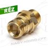 TR22-TR22 KÜLSŐ/KÜLSŐ FIX MENETES ÁTALAKÍTÓ ADAPTER MAGASNYOMÁSÚ MOSÓKHOZ, RÉZ KIVITEL (EASY-LOCK) - KAR-KK-TR22