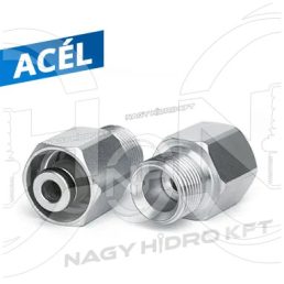 TR22 F K-LOCK - M22X1,5 FIX ÁTALAKÍTÓ MAGASNYOMÁSÚ MOSÓKHOZ, ACÉL KIVITEL (EASY-LOCK) - KAR-TR22FM22A-STG