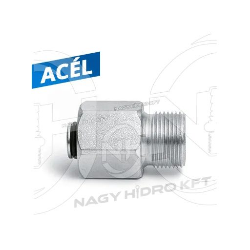 TR22 F K-LOCK - M22X1,5 FIX ÁTALAKÍTÓ MAGASNYOMÁSÚ MOSÓKHOZ, ACÉL KIVITEL (EASY-LOCK) - KAR-TR22FM22A-STG