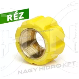 M22x1,5 RÉZ MAGASNYOMÁSÚ HOLLANDER SÁRGA SZÍNBEN, RÖVID KIVITEL L=16mm (KARCHER) - KARRS-2215-L16