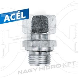 1/4"-M12x1,5 06L BSP/METRIKUS KB-S MENETTEL, EGYENES VÁLTÓ CSAVARZAT/KÖZCSAVAR, O-GYŰRŰS KIVITEL - KBBMCS-141215L