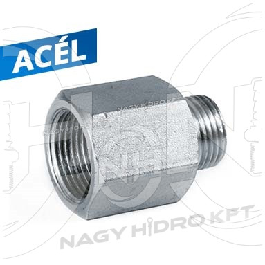 1/2"-1/2" NPT COLOS KB-S MENETTEL, FIX EGYENES KÖZCSAVAR