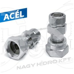 1"-13/16" ORFS COLOS KB-S MENETTEL EGYENES KÖZCSAVAR, LAPON TÖMÍTŐ KIVITEL - KBO-01-1316