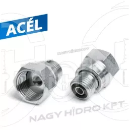   13/16"-1,3/16" ORFS COLOS KB-S MENETTEL EGYENES VÁLTÓ ADAPTER, LAPON TÖMÍTŐ KIVITEL