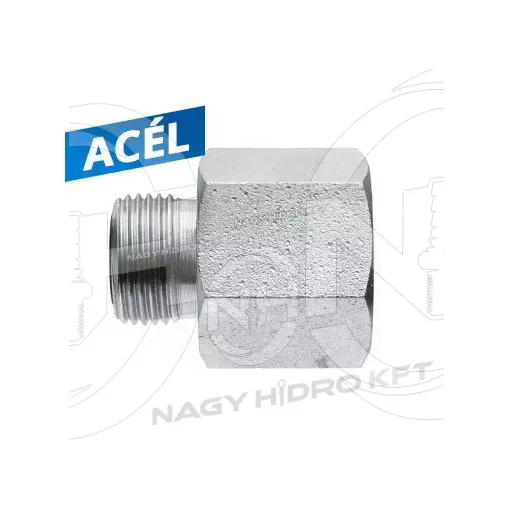 13/16"-1/2" ORFS/BSP KB-S MENETTEL, FIX EGYENES VÁLTÓ ADAPTER / KÖZCSAVAR