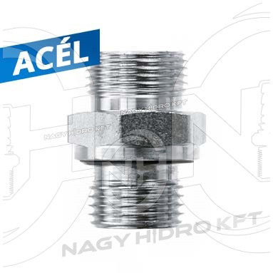 3/8"-M14x1,5 08L BSP/METRIKUS KK-S MENETTEL, EGYENES VÁLTÓ CSAVARZAT, TÖMBÖSITETT KIVITEL - KKBMCS-381415-08L