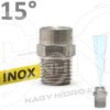   15ˇ 030 1/4" NPT KÜLSŐ MENETES MOSÓ FÚVÓKA, INOX KIVITELBEN (NAGYNYOMÁSÚ TISZTÍTÓHOZ)