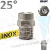   25ˇ 080 KERÁMIA BETÉTES 1/4" NPT KÜLSŐ MENETES MOSÓ FÚVÓKA, INOX KIVITELBEN (NAGYNYOMÁSÚ TISZTÍTÓHOZ)