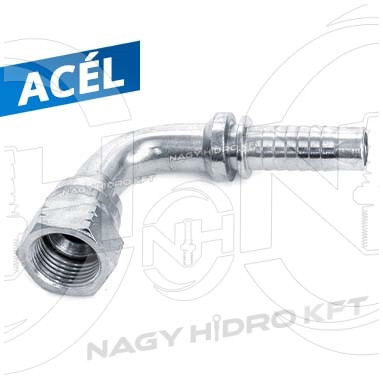 90ˇ DN10 M16x1,5 JIS EGYENES HIDRAULIKA TÖMLŐ CSATLAKOZÓ NEGATÍV 60ˇ BELSŐ KÚPPAL, KOMATSU
