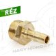 DN09 1/2" BSP  KÜLSŐ MENETES PNEUMATIKA TÖMLŐ CSATLAKOZÓ (RÉZ KIVITEL) - KPTR-0912