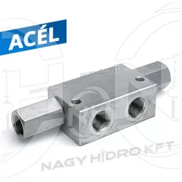   1/2" 50l/PERC BSP COLOS MENETTEL, KETTŐS VEZÉRLÉSŰ VISSZACSAPÓ SZELEP, MAGASNYOMÁSÚ RENDSZEREKHEZ