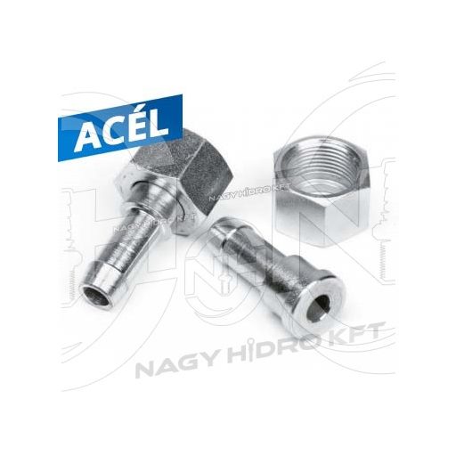 M18x1,5 DN11 LAPON TÖMÍTÉSŰ HOLLENDERES LÉGFÉK CSATLAKOZÓ - LTH-111815