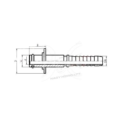 1/4"=DN06/10mm MAGASNYOMÁSÚ MOSÓ CSATLAKOZÓ BETÉT - MCSB-0610