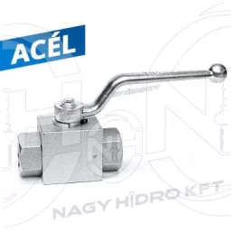   3/8" DN10 BSP COLOS HIDRAULIKA GOLYÓSCSAP 2 UTAS, MAGASNYOMÁSÚ RENDSZEREKHEZ