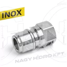   3/8" BSP BELSŐ MENETES GYORSCSATLAKOZÓ DUGÓ, MAGASNYOMÁSÚ MOSÓKHOZ, ROZSDAMENTES / INOX