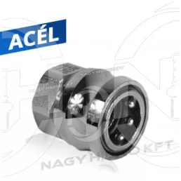 3/8" BSP BELSŐ MENETES GYORSCSATLAKOZÓ HÜVELY, MAGASNYOMÁSÚ MOSÓKHOZ, ACÉL KIVITEL - MMC-H38