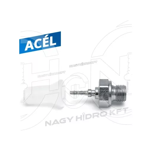 DN02 1/8" BSP COLOS KÜLSŐ MENETES MÉRŐPONT TÖMLŐ CSATLAKOZÓ 60ˇ KÚPPAL - MPAGR-0218