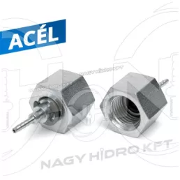   DN02 1/2" BSP MENETES MANOMÉTER TÖMLŐ CSATLAKOZÓ, MÉRŐPONTOKHOZ