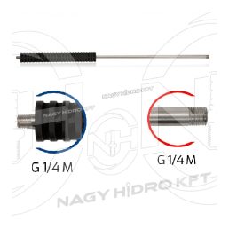 1/4" 2000mm EGYENES MOSÓPISZTOLY SZÁR / LÁNDZSA, MŰANYAG MARKOLATTAL (INOX / ROZSDAMENTES) - MSLI-E2000-14