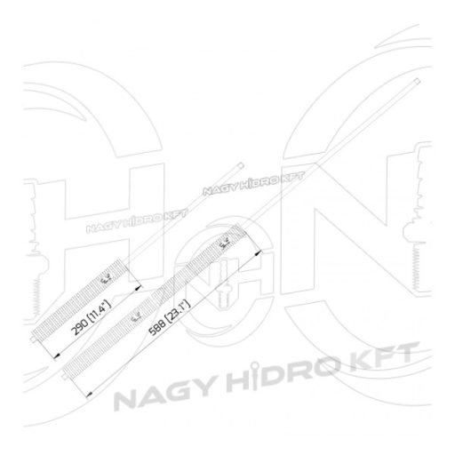 1/4" 2000mm EGYENES MOSÓPISZTOLY SZÁR / LÁNDZSA, MŰANYAG MARKOLATTAL (INOX / ROZSDAMENTES) - MSLI-E2000-14