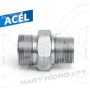 1/8"-M12X1,5 06L NPT COLOS / METRIKUS VÁLTÓ KÖZCSAVAR 24ˇ KÚPPAL - NPTMKK-18-1215-06L