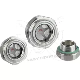   2" BSP ALUMINIUM OLAJKÉMLELŐ / TARTÁLY ELLENÖRZŐ ABLAK 