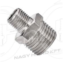 1/4"-3/8" BSPT KÚPOS COLOS KÜLSŐ/KÜLSŐ MENETES PNEUMATIKUS ADAPTER / KÖZCSAVAR (RÉZ KIVITEL) - PAKK-1438-BSPT