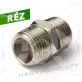   3/8" BSPT KÚPOS COLOS KÜLSŐ/KÜLSŐ MENETES PNEUMATIKUS ADAPTER / KÖZCSAVAR (RÉZ KIVITEL)