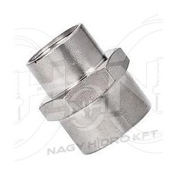 1/4"-1/2" BSP BB FIX REDUKÁLÓ EGYENES PNEUMATIKUS ÖSSZEKÖTŐ ADAPTER (RÉZ KIVITEL) - PBBBF-1412