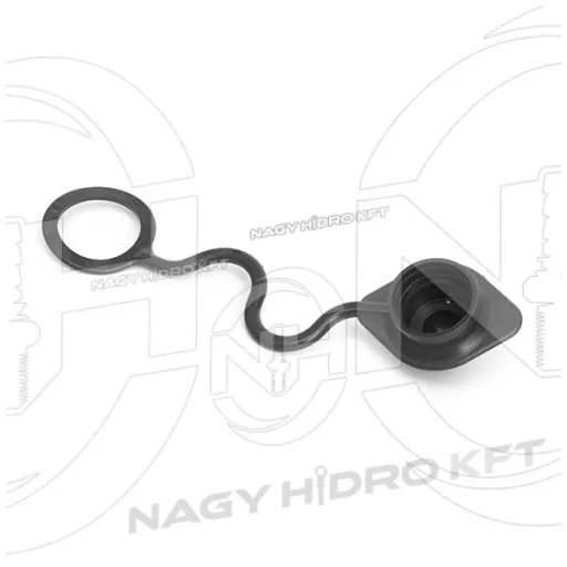 DN12 FEKETE PORVÉDŐ SAPKA GYORCSATLAKOZÓ DUGÓHOZ (PUSH PULL ISO-A PPV3) - PGD-F12