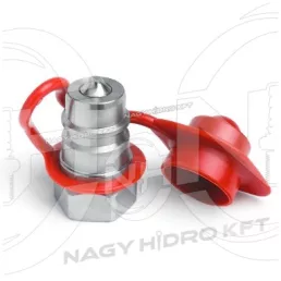   DN12 PIROS PORVÉDŐ SAPKA GYORCSATLAKOZÓ DUGÓHOZ (PUSH PULL ISO-A PPV3)