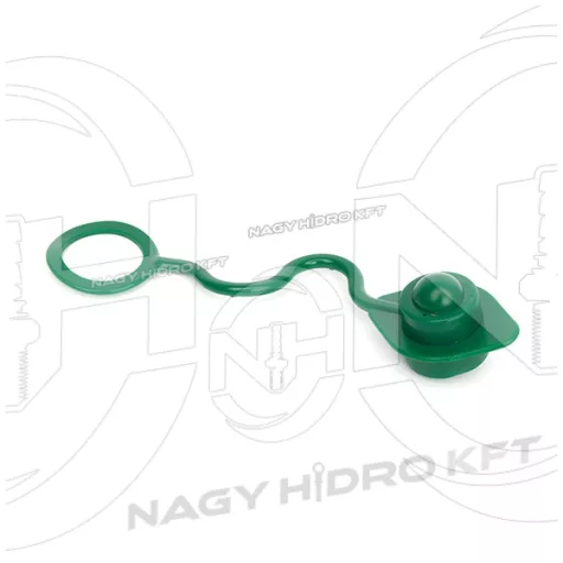 DN12 ZÖLD PORVÉDŐ SAPKA GYORCSATLAKOZÓ DUGÓHOZ (PUSH PULL ISO-A PPV3)