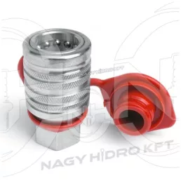 DN12 PIROS PORVÉDŐ GYORCSATLAKOZÓ HÜVELYHEZ (PUSH PULL ISO-A PPV3) - PGH-P12