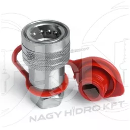 DN25 PIROS PORVÉDŐ GYORCSATLAKOZÓ HÜVELYHEZ (PUSH PULL ISO-A PPV3) - PGH-P25