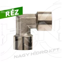   3/4" BSP COLOS PNEUMATIKUS L-IDOM BELSŐ/BELSŐ MENETTEL (RÉZ KIVITEL)