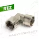  3/4" BSP COLOS PNEUMATIKUS L-IDOM BELSŐ/BELSŐ MENETTEL (RÉZ KIVITEL)
