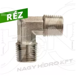   1/4" BSP COLOS PNEUMATIKUS L-IDOM KÜLSŐ/KÜLSŐ KÚPOS MENETTEL (RÉZ KIVITEL)