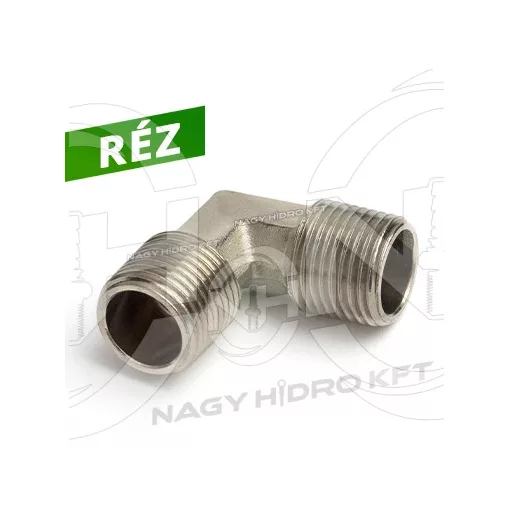 1/4" BSP COLOS PNEUMATIKUS L-IDOM KÜLSŐ/KÜLSŐ KÚPOS MENETTEL (RÉZ KIVITEL)