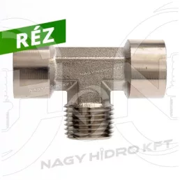   1/8" BSPT COLOS T-IDOM KÚPOS BELSŐ/KÜLSŐ/BELSŐ MENETTEL (RÉZ KIVITEL)